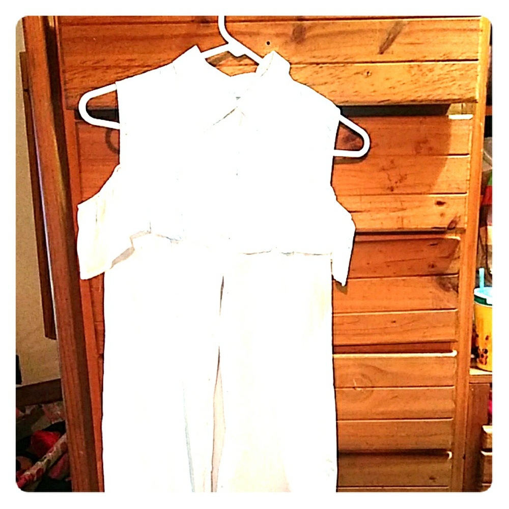 Charlotte Russe button dwn off shoulder dress